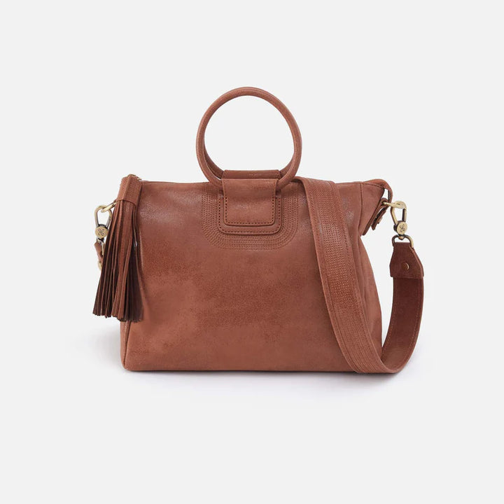 Hobo Sheila Medium Satchel in Burnished Saddle