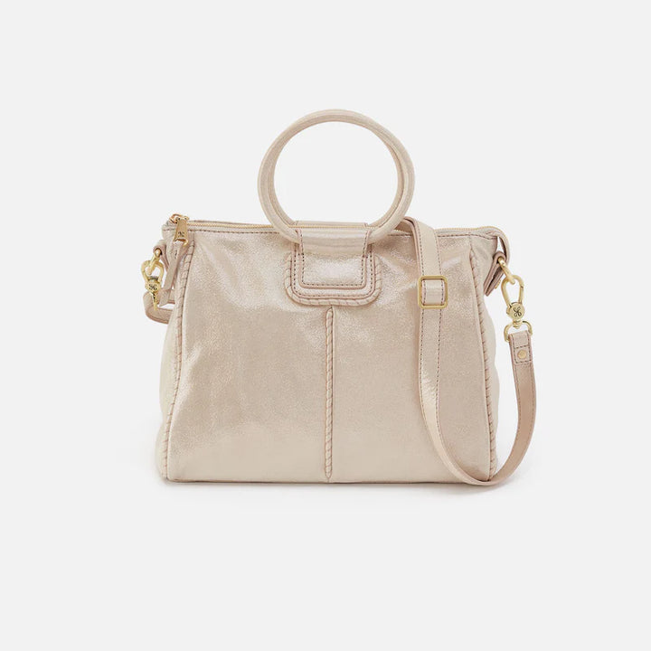 Hobo Sheila Medium Satchel in Sand Shimmer