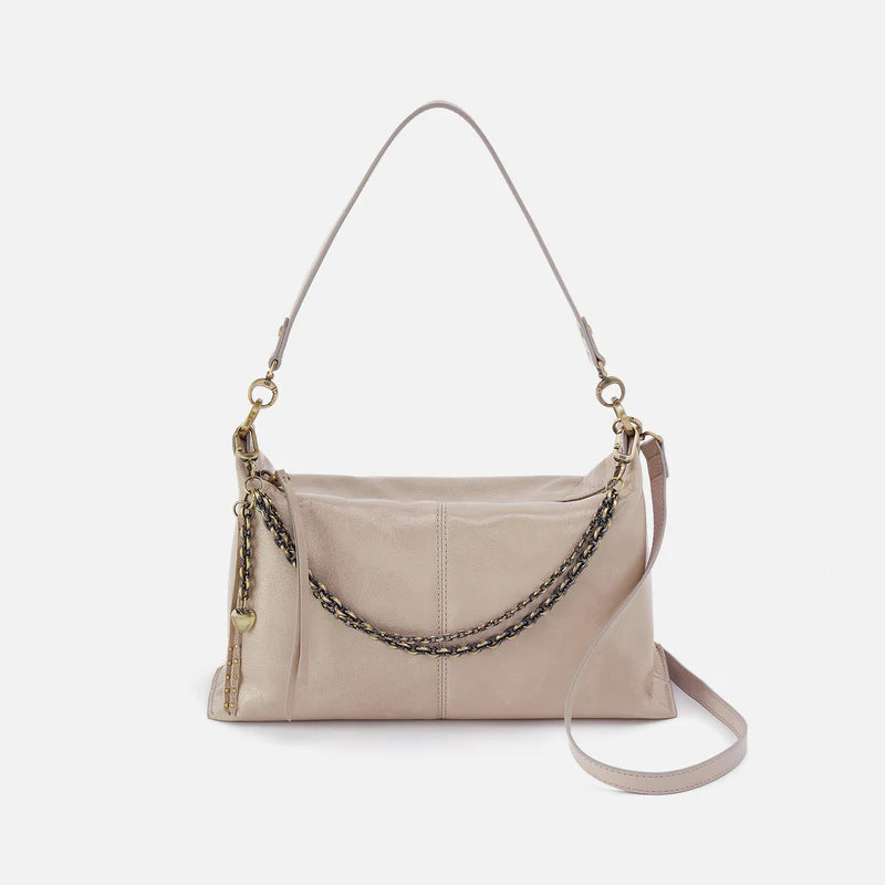 Hobo Avon Shoulder Bag in Stone Gloss