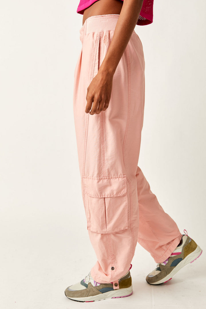 Free People Mesmerize Me Pant in Sunkissed Pink