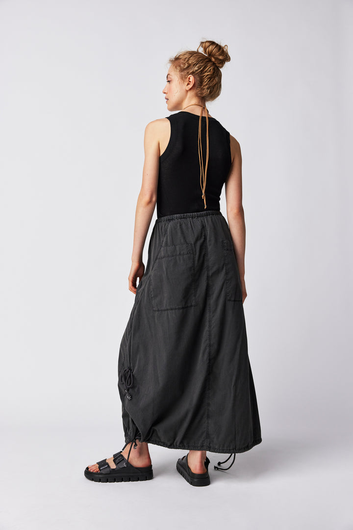 Free People Pictre Perfect Parachute Pant in Black