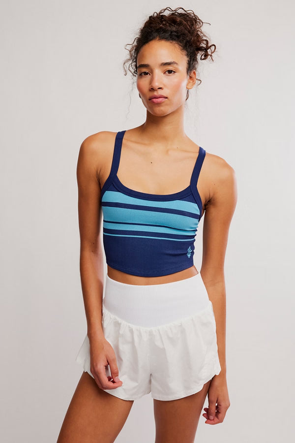 Free People All Clear Striped Cami in Midnight Combo