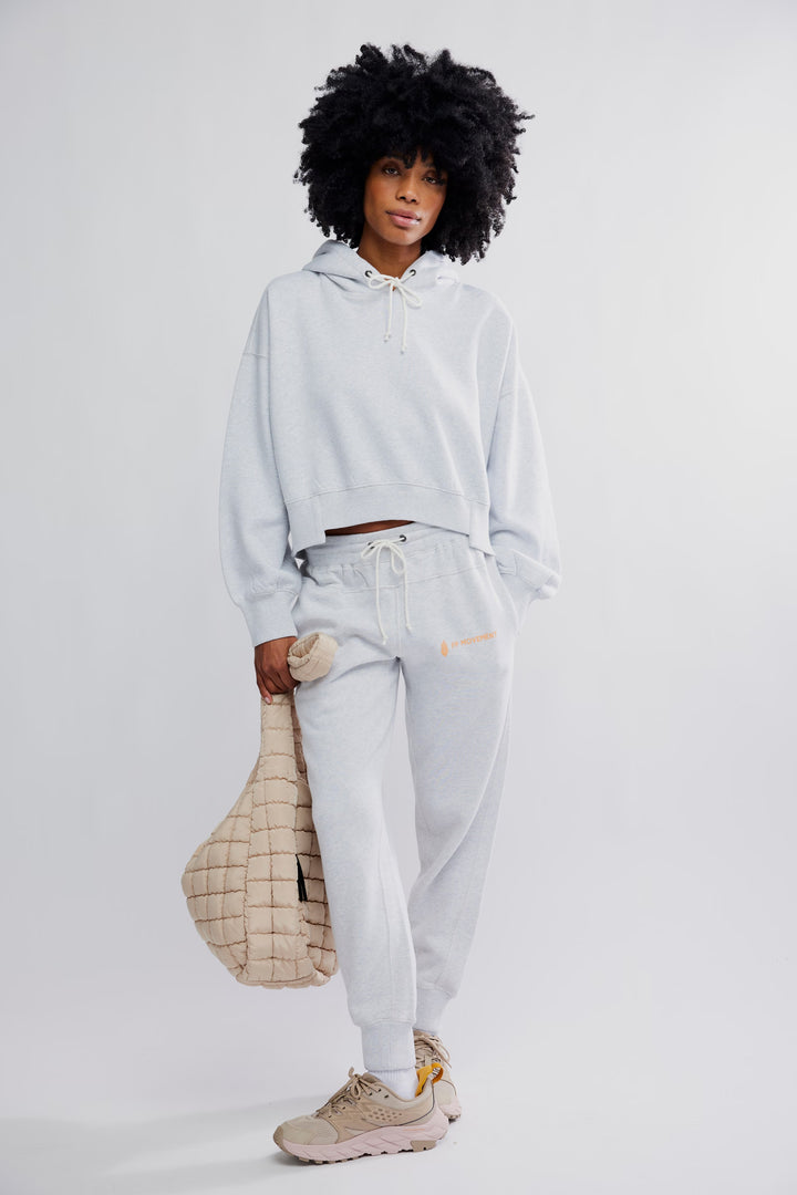Free People Movement Undefeated Set in Light Heather Grey