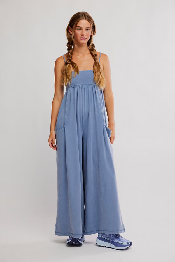 Free People Movement Hot Shot Strappy Onesie in Blue Ash Sugar & Spice Free People Movement Hot Shot Strappy Onesie in Blue Ash Sugar & Spice