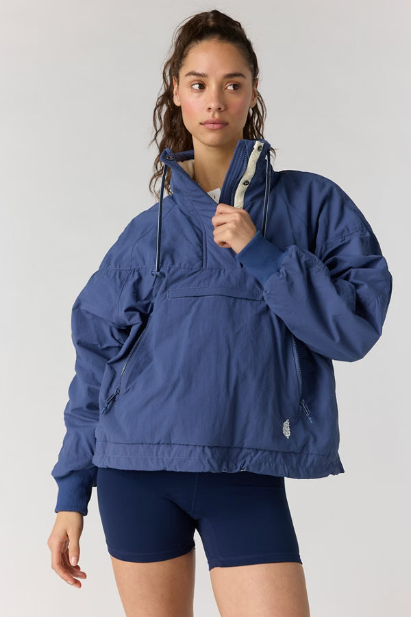 Free People Movement Field Tripper Pullover in True Navy