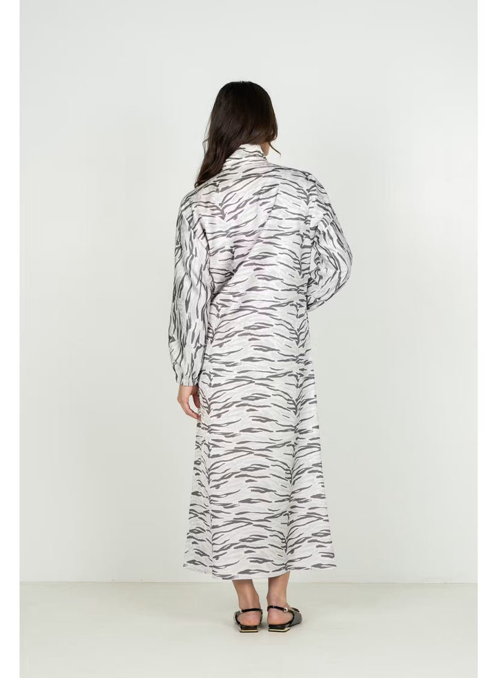 Emily McCarthy Long-sleeve Poppy Maxi in Wild Marble