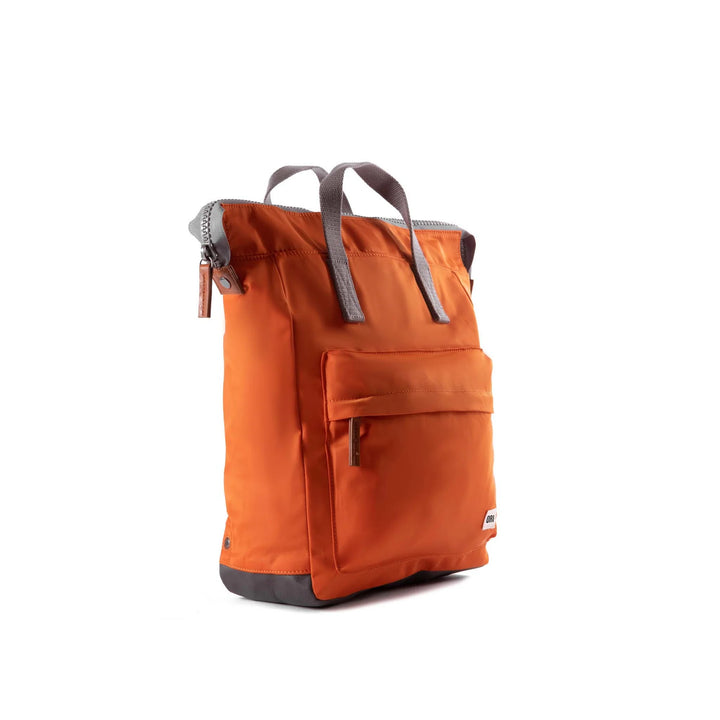 ORI Bantry B Medium Recycled Nylon Backpack in Burnt Orange