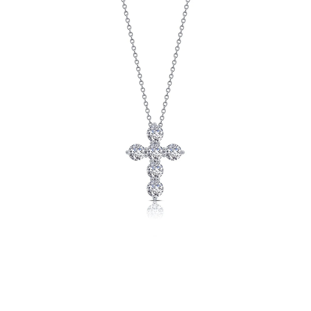 Lafonn Silver 1.02 CTW Cross Pendant Necklace