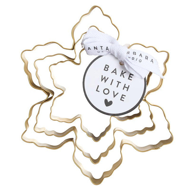 Gold Cookie Cutter Set of 3