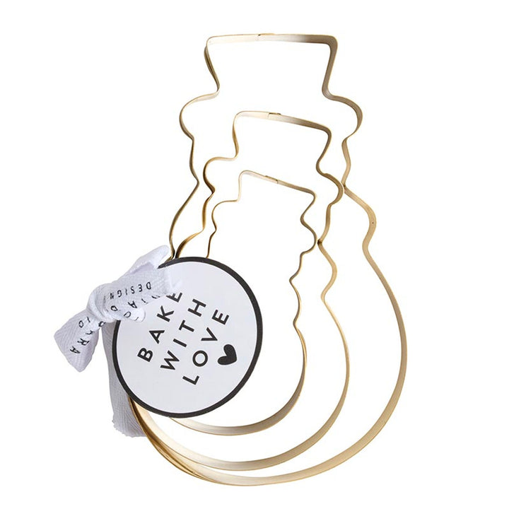 Gold Cookie Cutter Set of 3