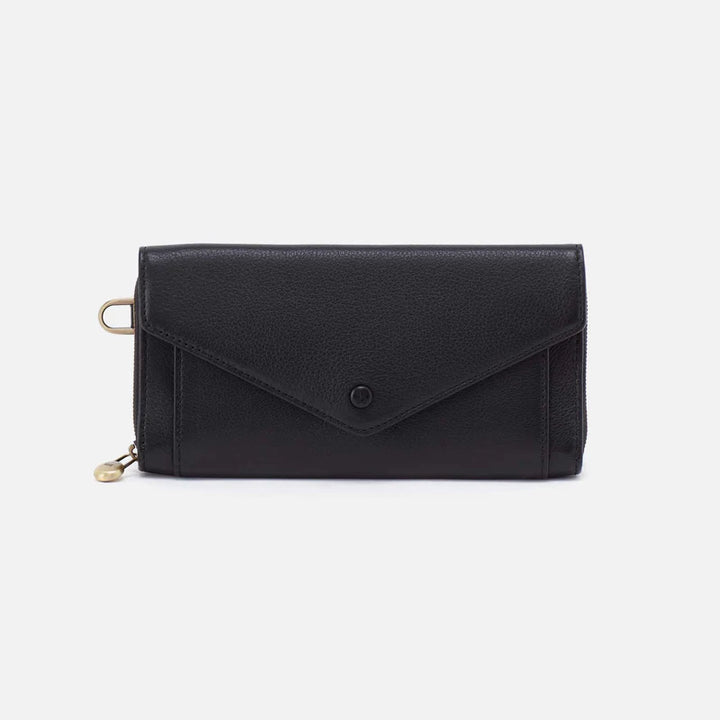 Hobo Goldie Large Wallet in Black