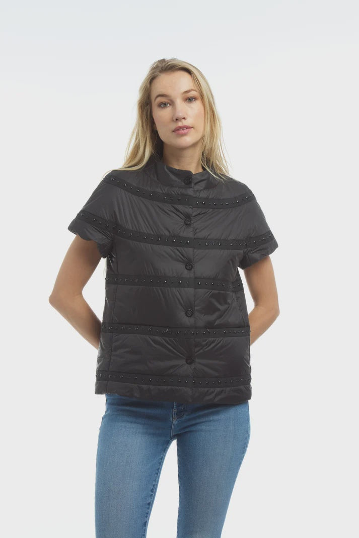 Patty Kim Studded Audrey Vest in Black