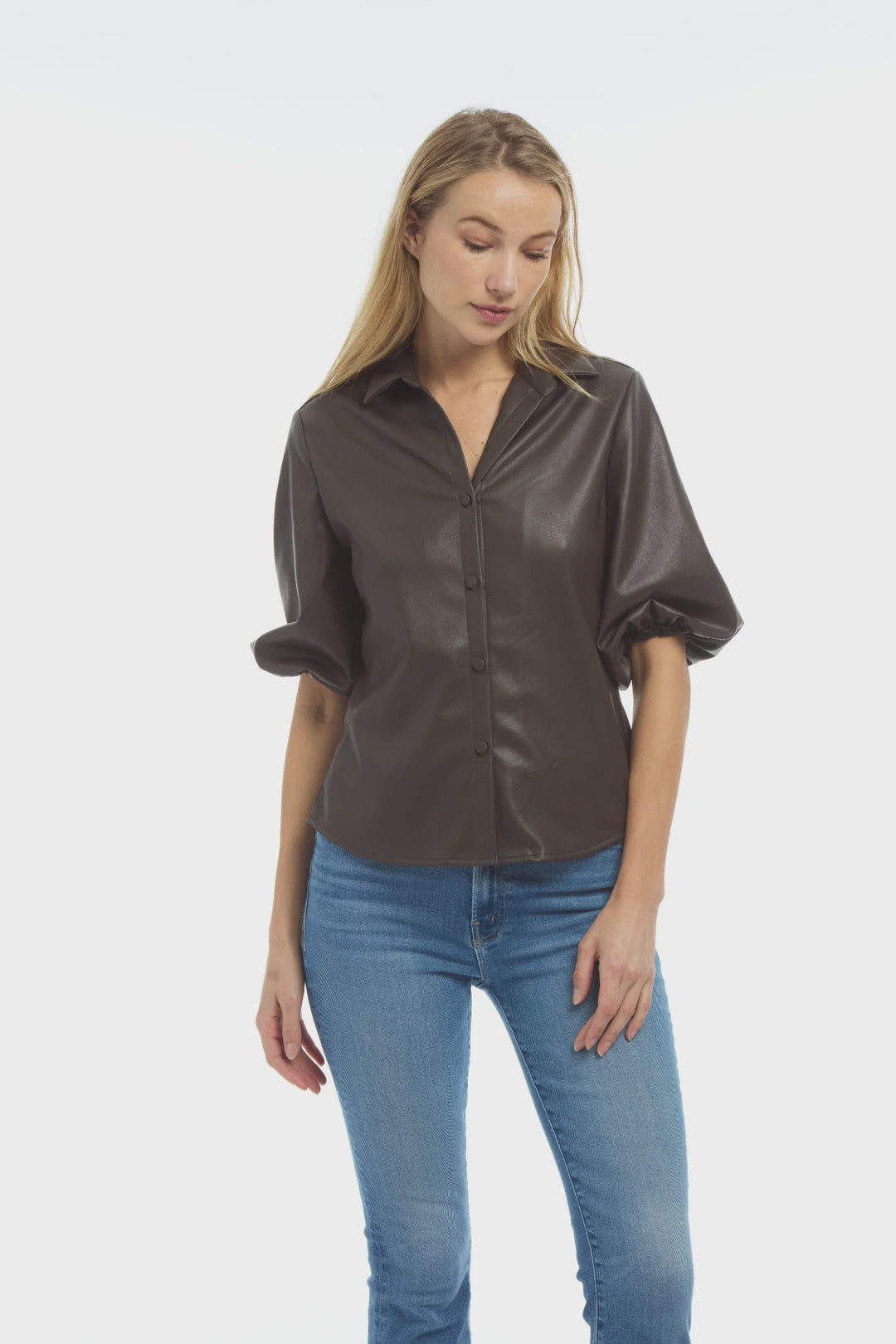 Patty Kim Morgan Top in in Chocolate