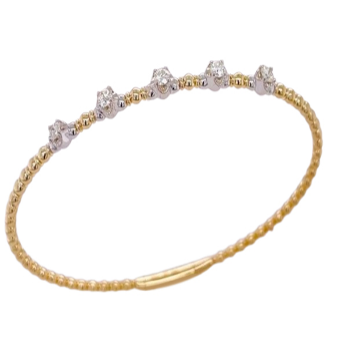 Heera Moti 5 Circle Diamond Bracelet