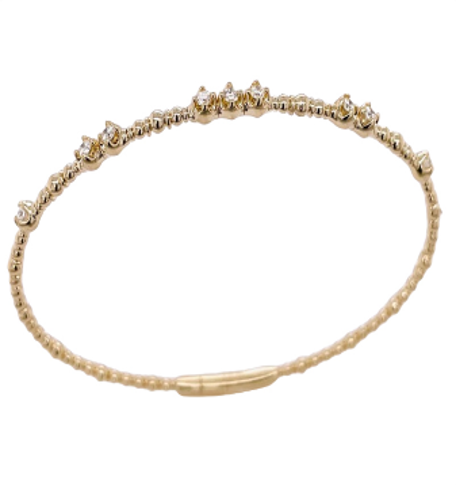 Heera Moti Circle Diamond Bracelet