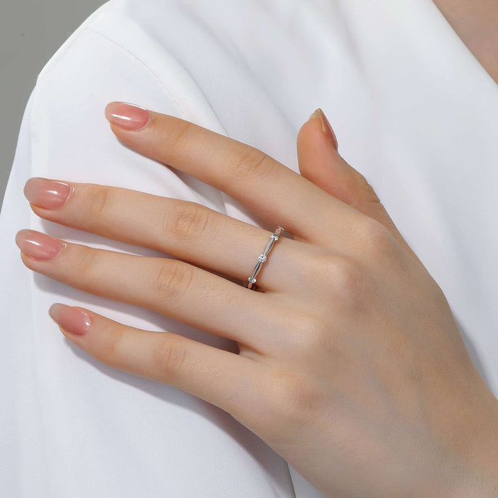 Lafonn Stackable Wave Eternity Band