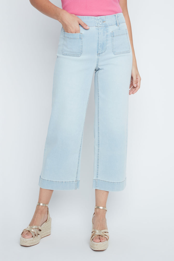Renuar Woven Pant in Blue Wash