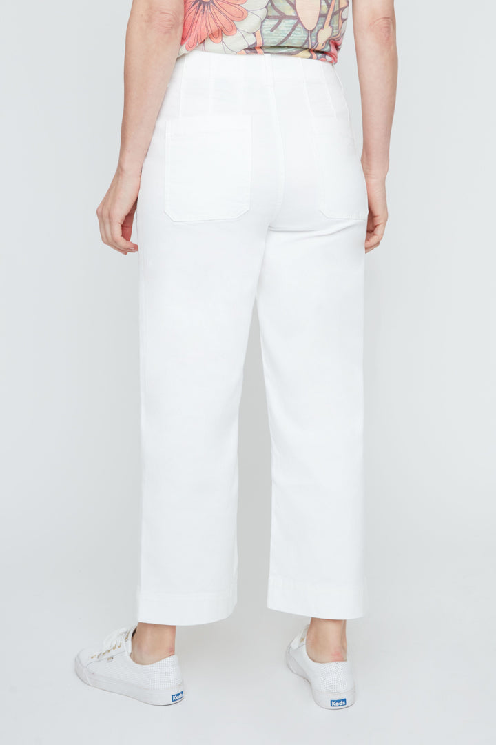 Renuar Woven Pant in Cream