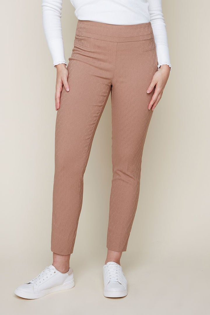 Renuar Ankle Length Pant in Tan