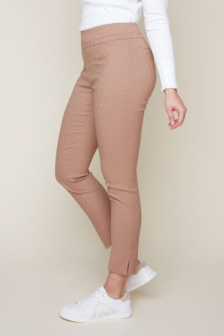 Renuar Ankle Length Pant in Tan
