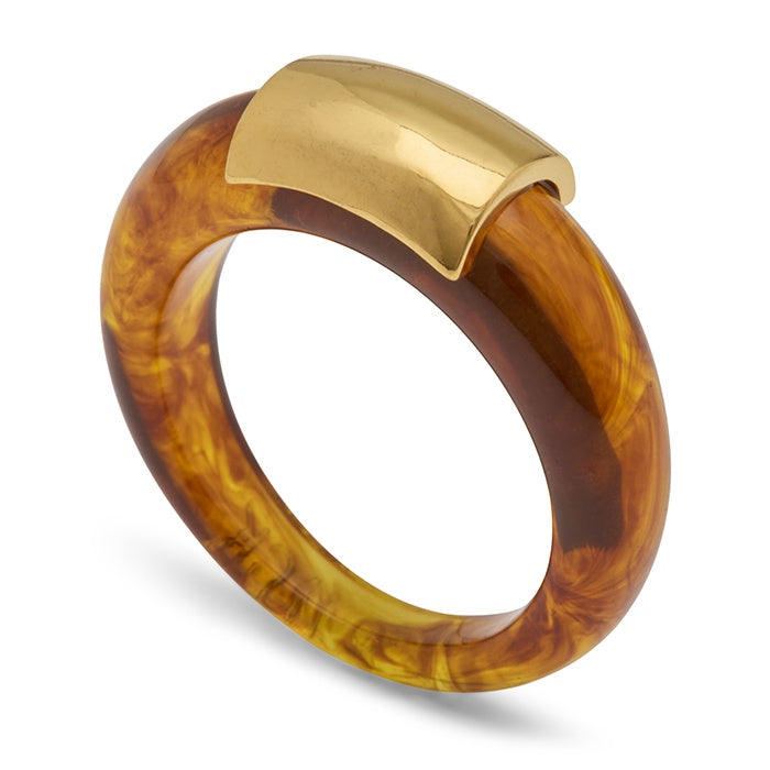 Lucas Jack Tortoise Shell Resin Ring