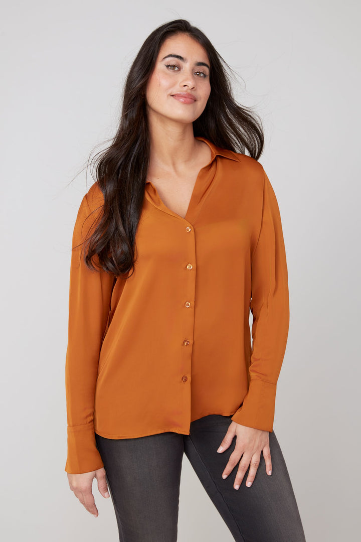Renuar Woven Top in Bronze