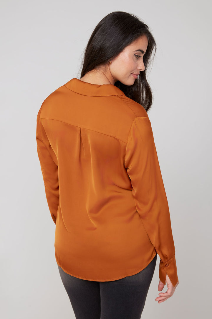 Renuar Woven Top in Bronze