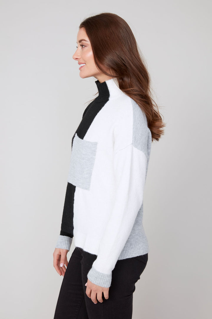 Renuar Contrast Black Sweater