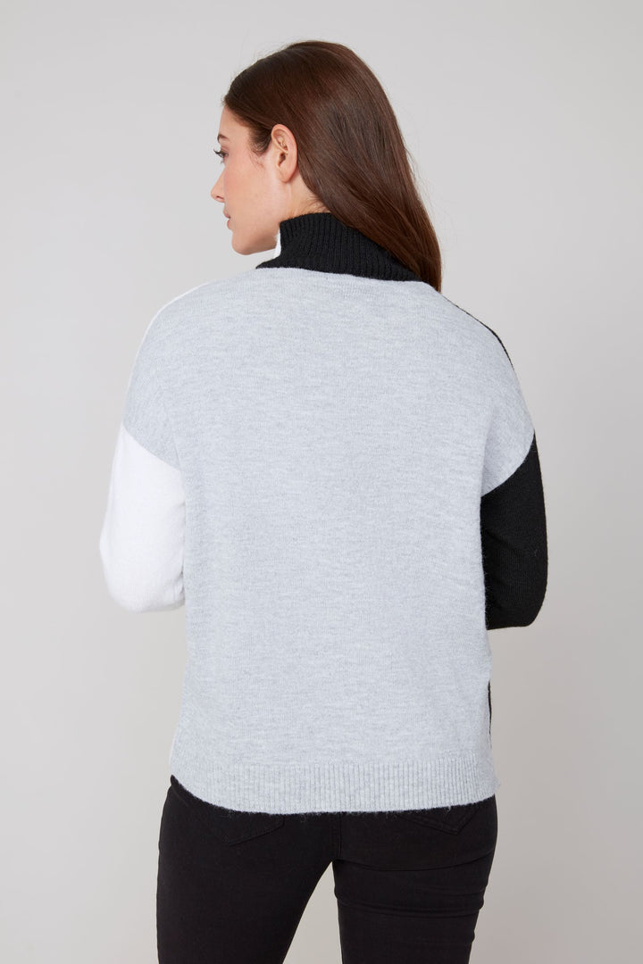 Renuar Contrast Black Sweater