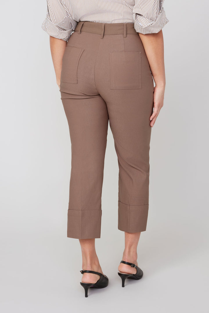 Renuar Cuffed Ankle Pant in Fossil