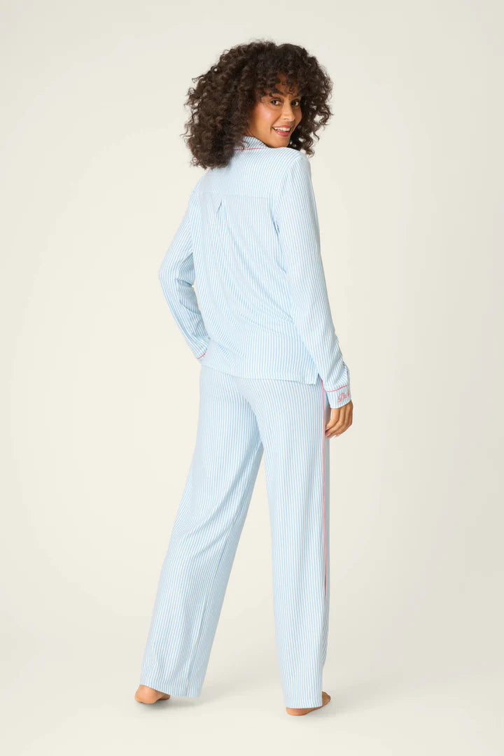 P.J. Salvage Western Blooms Blue Stripe Darlin 3-Piece PJ Set