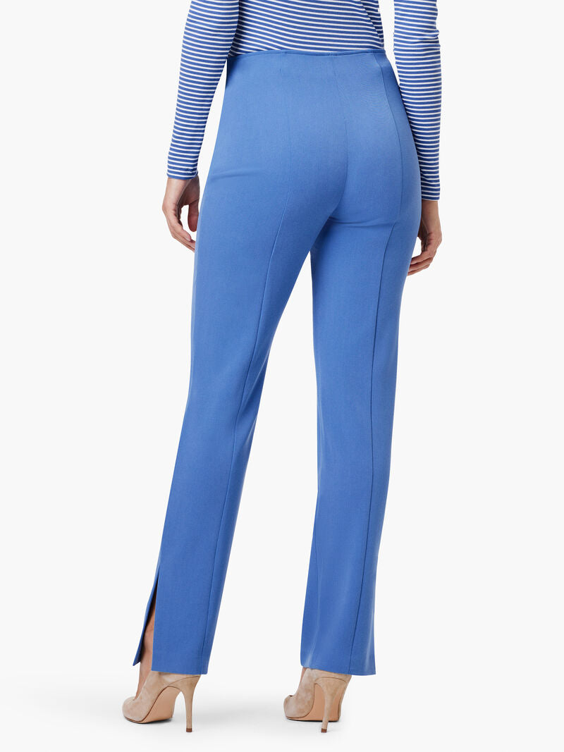 Nic + Zoe 31" Avenue Side Slit Straight Pant in Morning Glory