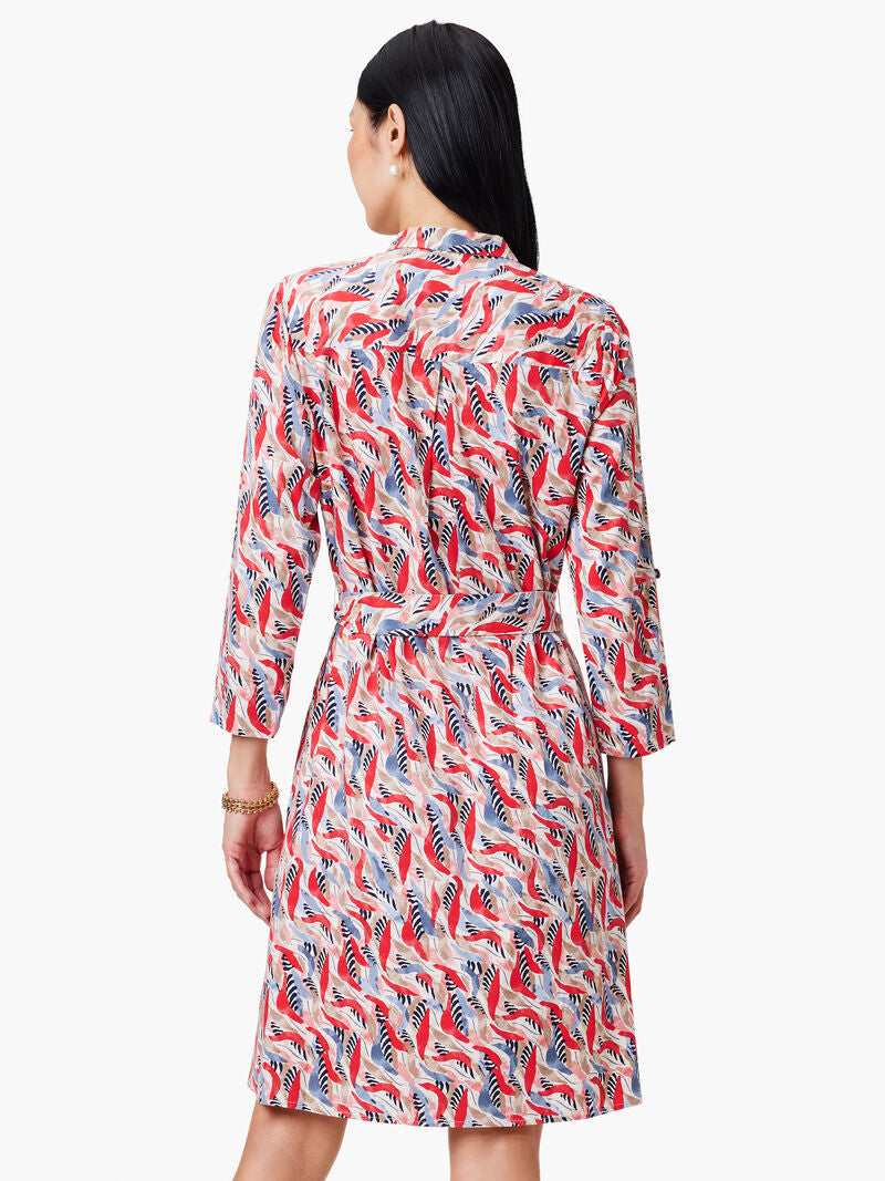 Nic + Zoe Coral Waves Live In Shirt Dress
