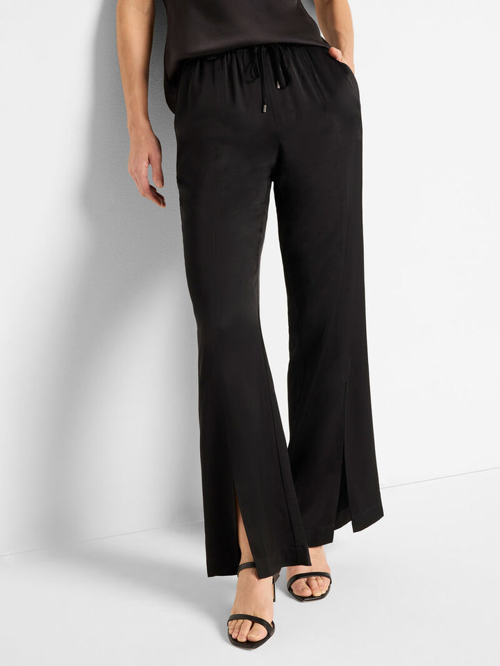 Nic + Zoe Social Edit Front Slit Pant in Black