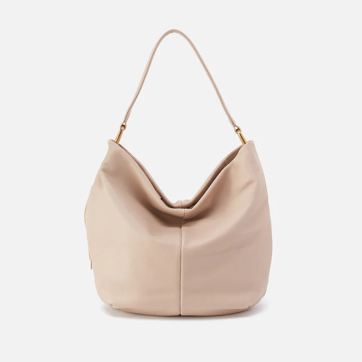 Hobo Harley Hobo in Pebbled Leather | Stonewash