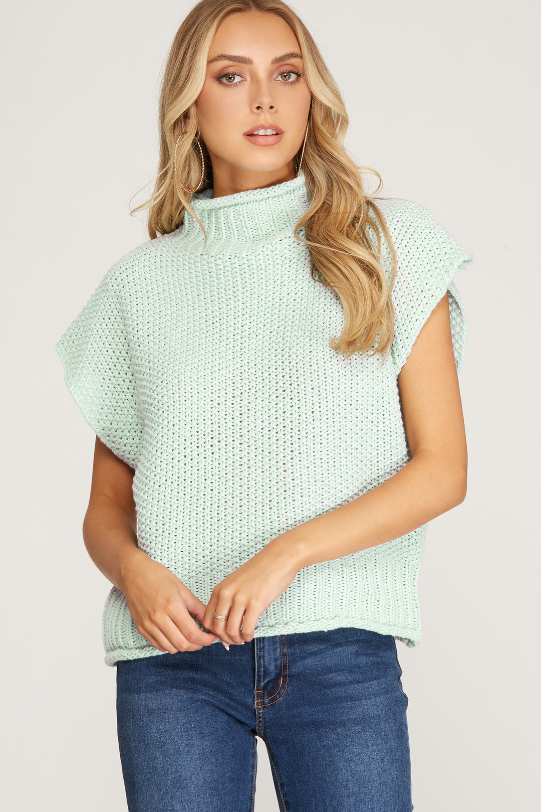 I Want Everything Sweater in Mint