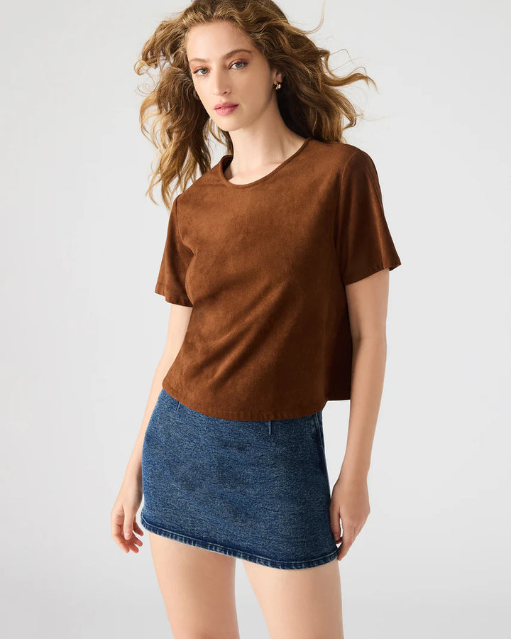 Steve Madden Ezra Top in Chicory Coffee