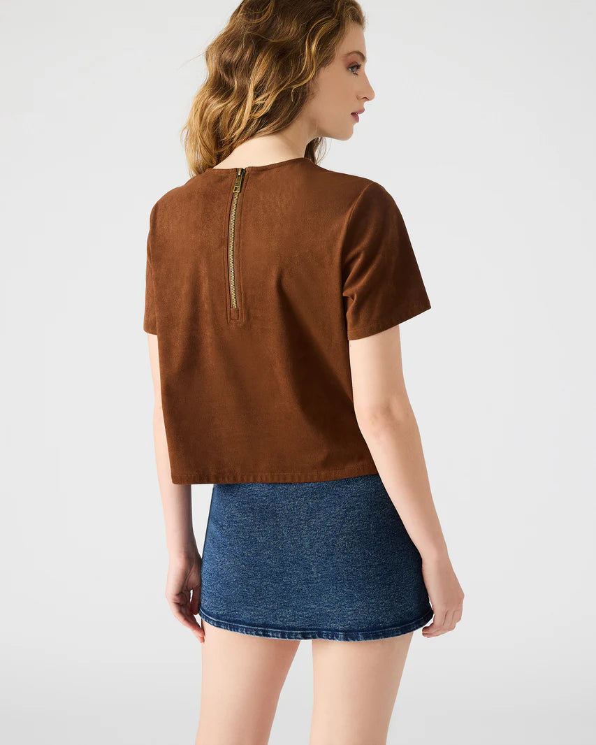 Steve Madden Ezra Top in Chicory Coffee