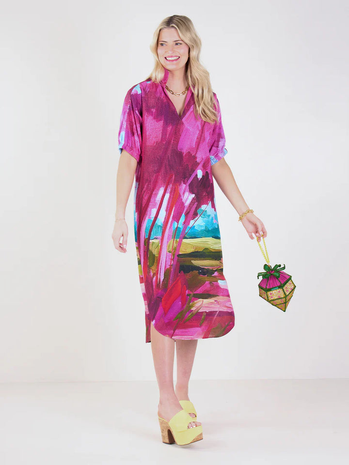 Emily Mccarthy Poppy Caftan in Bellamy Sunset