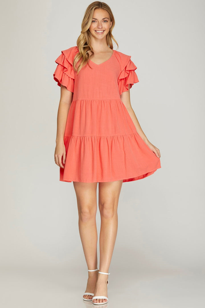 Simply Her Coral Dress