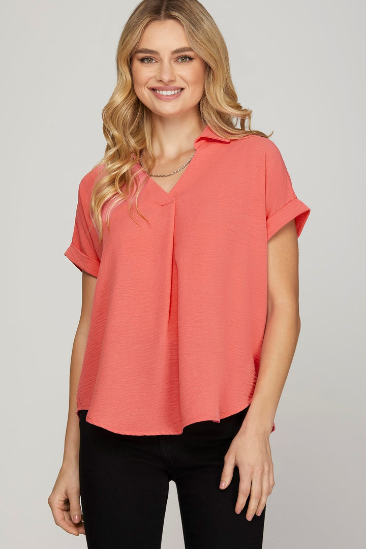 Happy To Be Here Top in Rose Pink