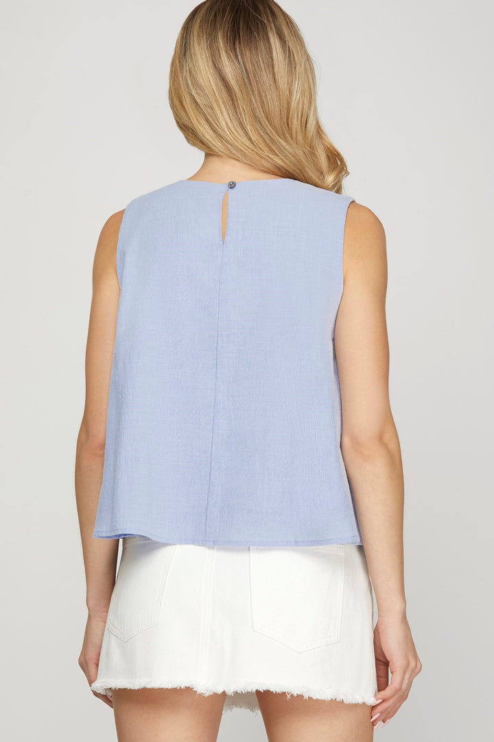 For The Dreamers Blue Top