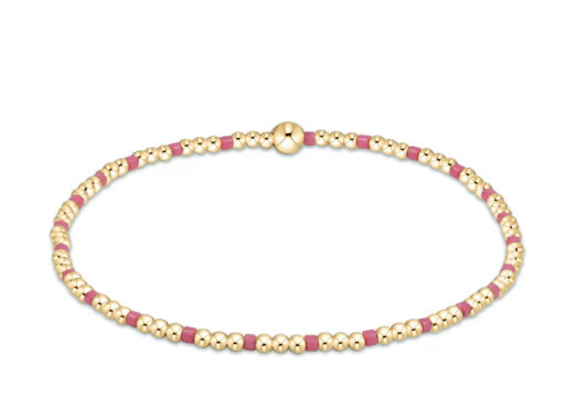 Enewton Hope Sincerity Pattern 2mm Bead Bracelet- Bright Pink