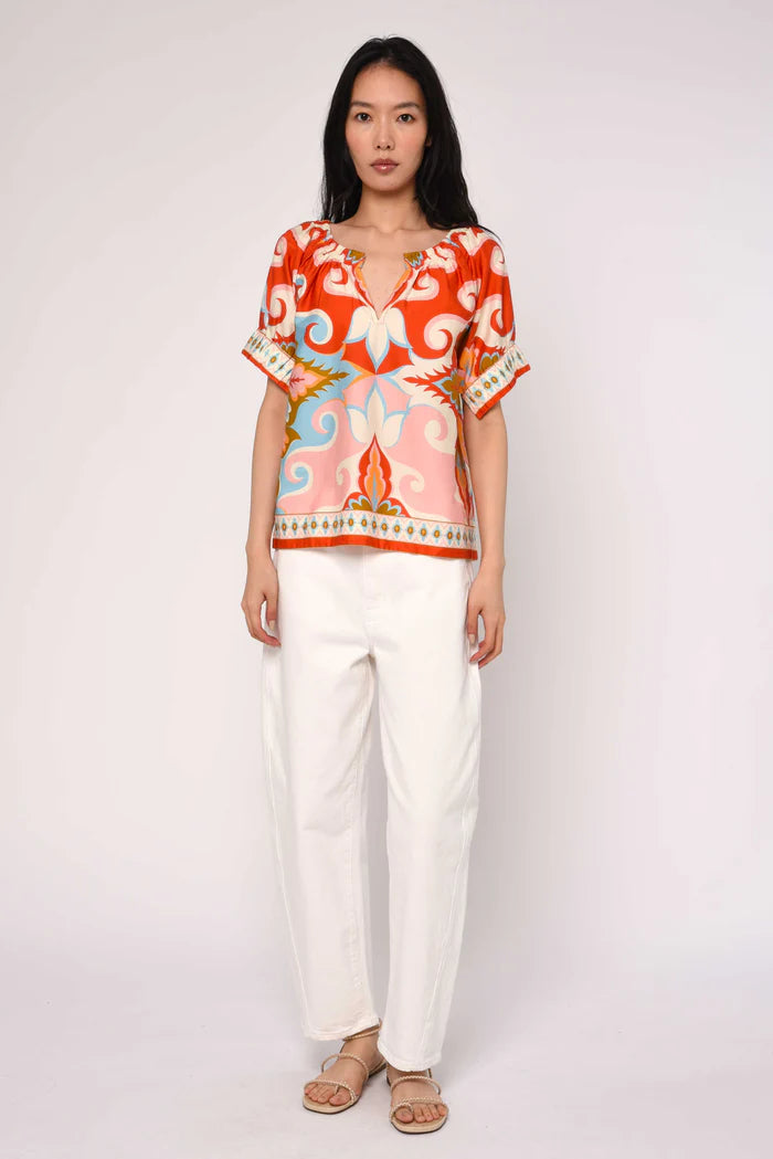 Love The Label Dawson Top in Rosetti Print