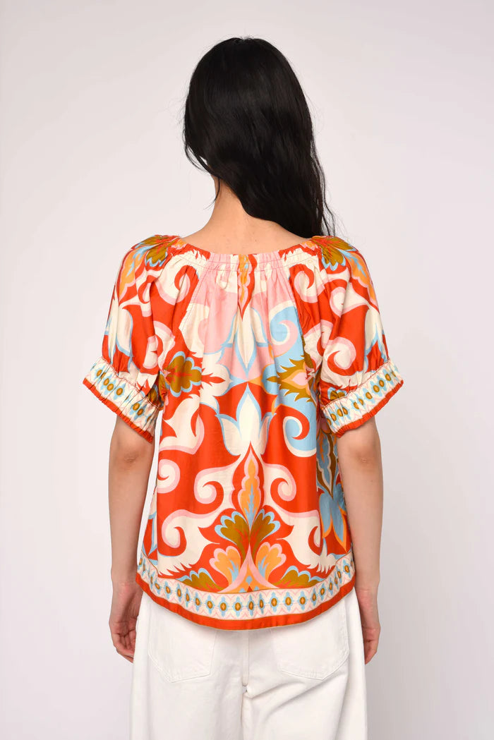 Love The Label Dawson Top in Rosetti Print