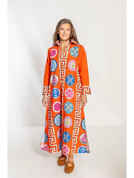 House Of MBR Greek Revival© Lana Shirt Dress Long