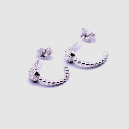 Trina 18K Silver Stud Earrings