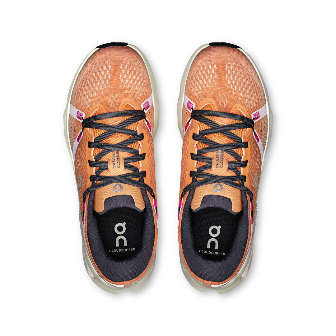 Women's On Cloudsurfer 2 Running Shoe in Tangerine | Ivory