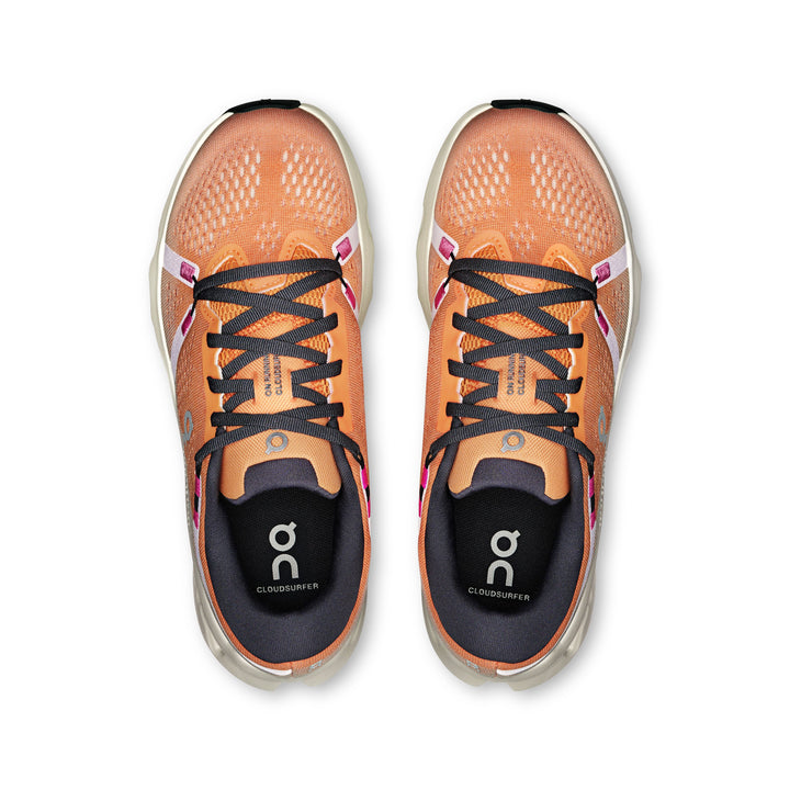 Women's On Cloudsurfer 2 Running Shoe in Tangerine | Ivory