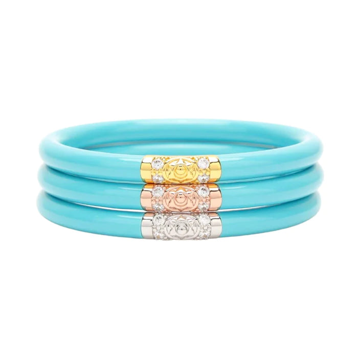 BuDhaGirl THREE KINGS ALL WEATHER BANGLES® (AWB®) IN TURQUOISE